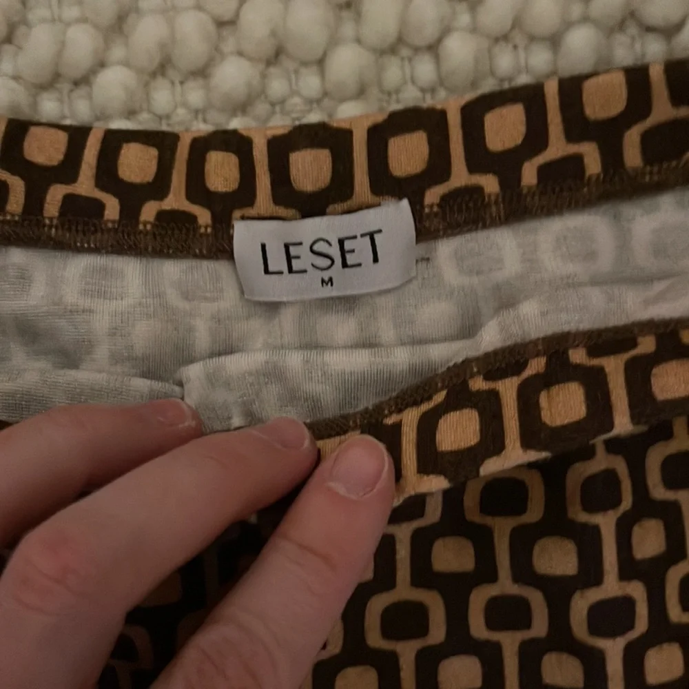 LESET Rio cropped printed stretch-jersey tank & skirt - Picture 6 of 7